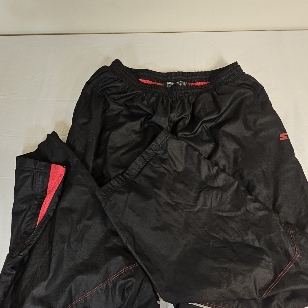 STARTER Black Jogger Pants‎ with Red Trim
